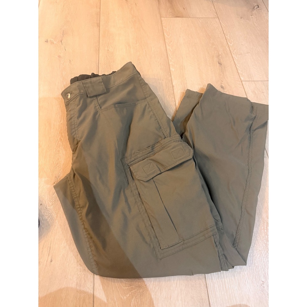 Duluth Trading Co Cargo Pants Mens L x 32 Olive Green Nylon Stretch Utility 302